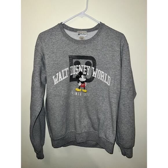 Disney Parks Crewneck Sweatshirt Adult Small Walt Disney World Mickey 1971 Small - Picture 3 of 5